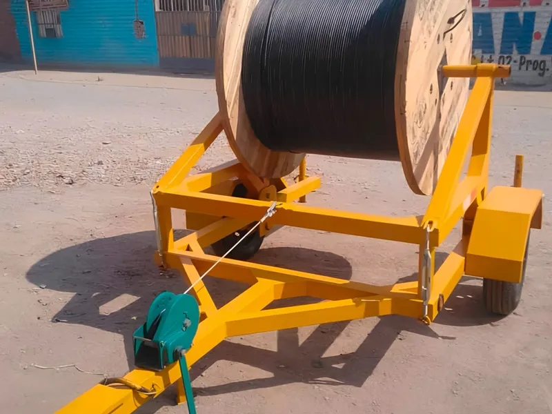 Remolque porta Bobina con Winche
