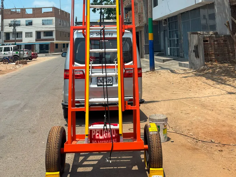 Remolque porta Escalera modelo extensión